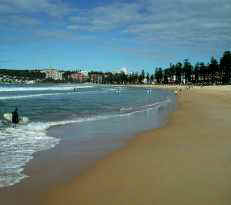 From the desert to the ocean! Manly beach in Sydney, NSW